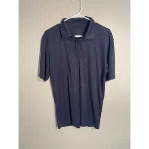 Swannies Mens L BLUE GOLF Polo Shirt Short Sleeve Performance Casual